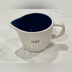 Rae Dunn Blue Artisan “Pour” Creamer Cup